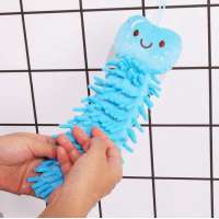 Wholesales Soft Plush Cartoon Animal Wipe Hanging Bathing Hand Towel towels